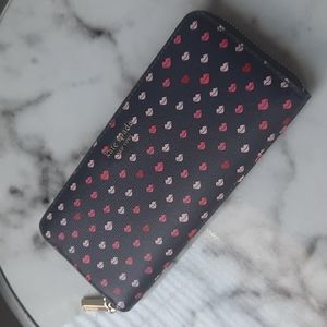 Kate Spade Sylvia Lips Kisses Lipstick Zipoer Wallet